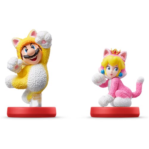 Фигурки Amiibo Super Mario Collection Cat Mario and Cat Peach, 2 шт.