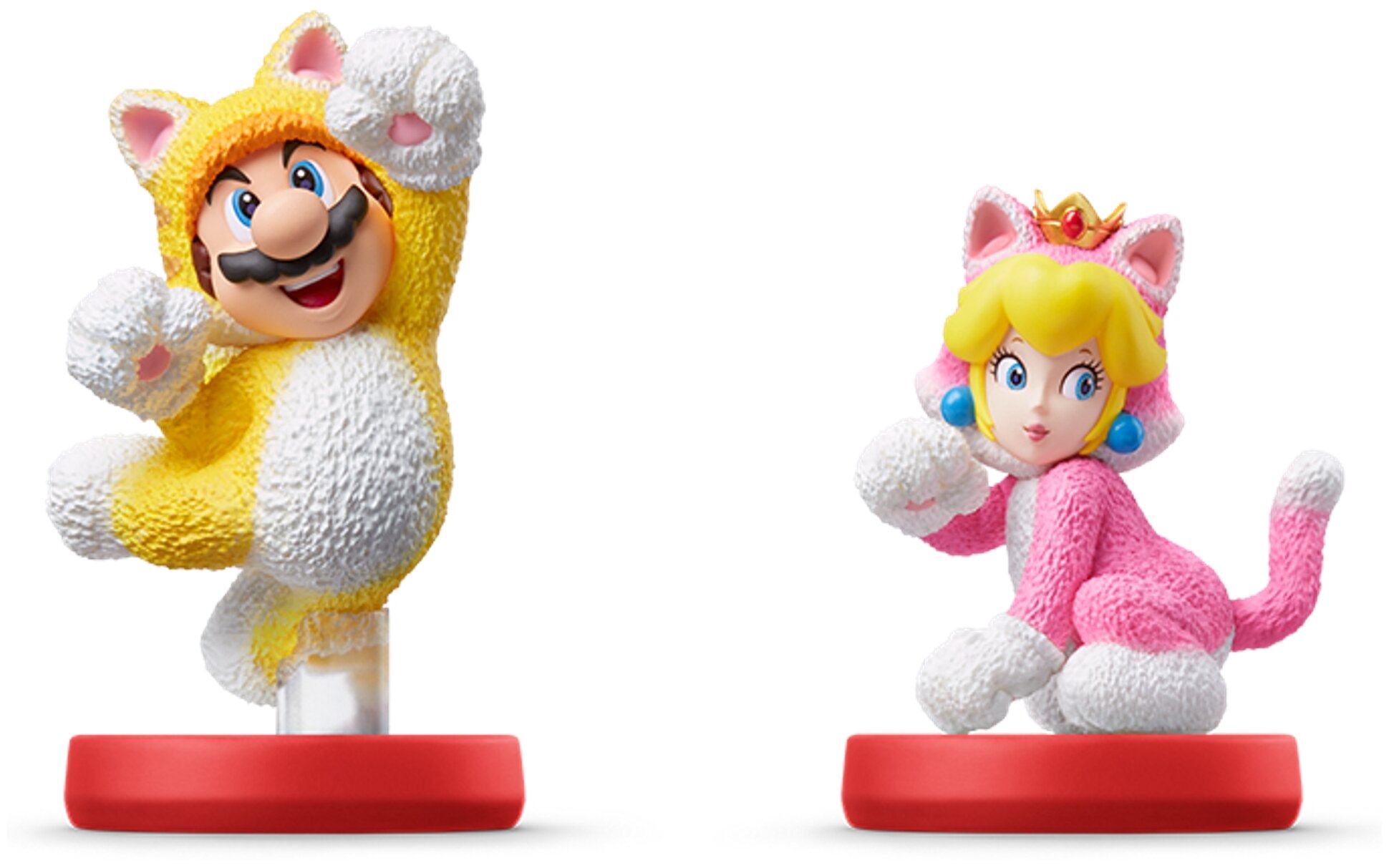 Фигурки Amiibo Super Mario Collection Cat Mario and Cat Peach, 2 шт.