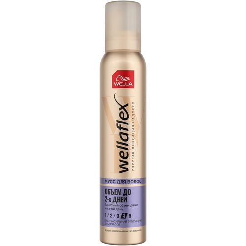 Wella мусс Wellaflex Объем до 2-х дней экстрасильной фиксации, 200 мл, 200 г