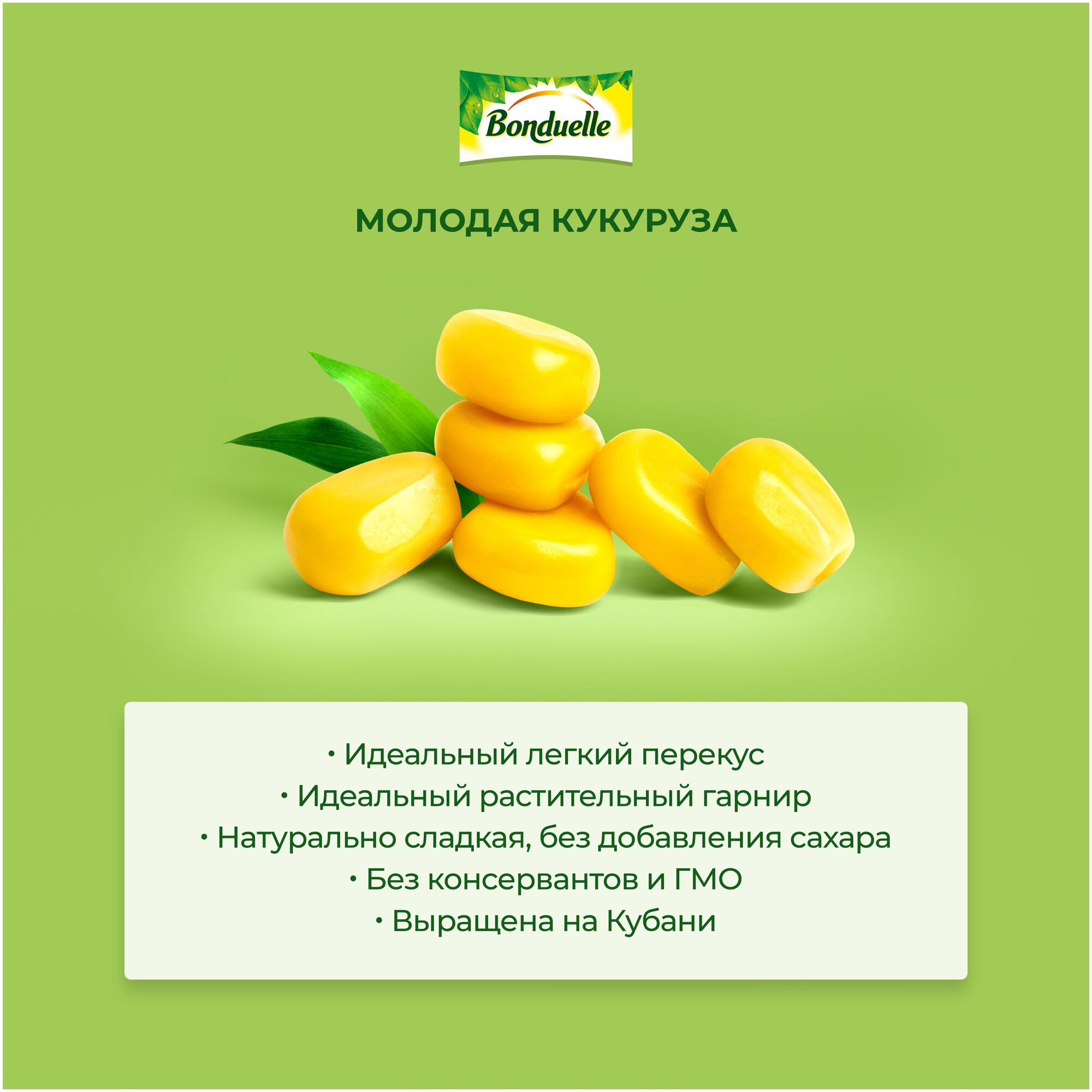 Кукуруза молодая Bonduelle, 170 г, 6 шт. — фото 1