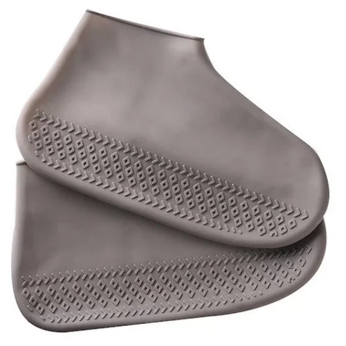 фото Силиконовые чехлы для обуви zdk (серые), 1 пара, размер m