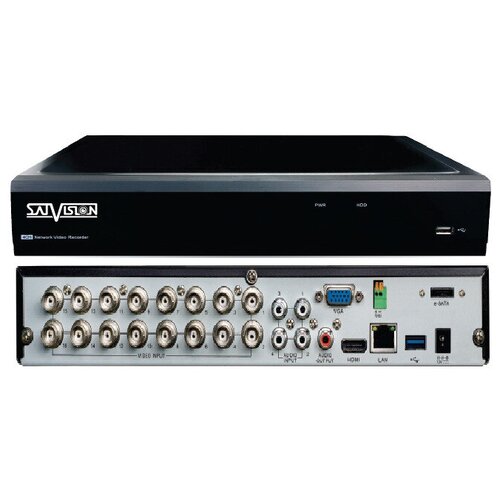 Видеорегистратор гибридный SVR-6115P v30 16-ти канальный с поддержкой ip-камер 2049000₽