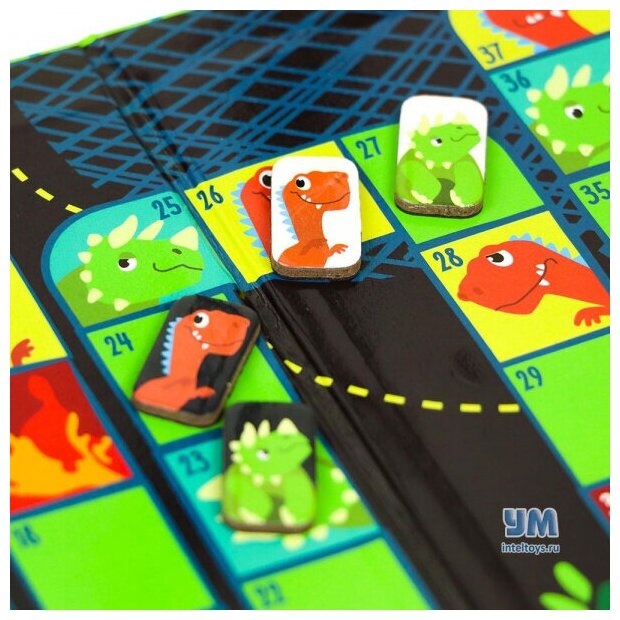 Развивающая игра в дорогу Bondibon "Магнитная игра-бродилка. Эра динозавров" - фото №20
