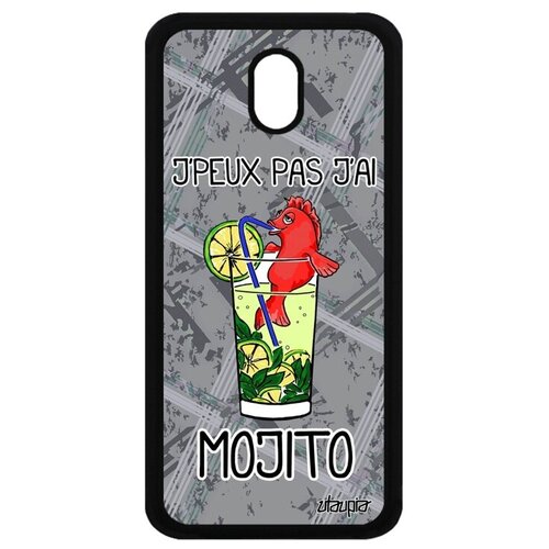 фото Модный чехол для мобильного // galaxy j3 2017 // "не могу - у меня мохито!" коктейль пародия, utaupia, серый