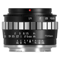 Объектив TTArtisan APS-C 23mm F1.4 Sony E, черный/серебристый