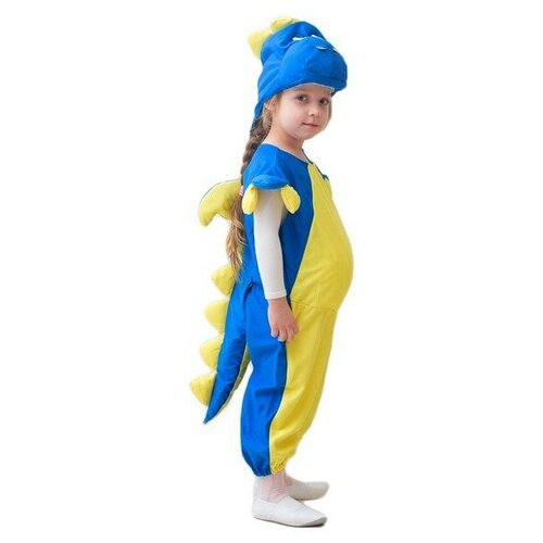 фото Костюм дракончик детский фабрика бока 30-34 (122-134 см) (комбинезон, набивной живот, шапка)