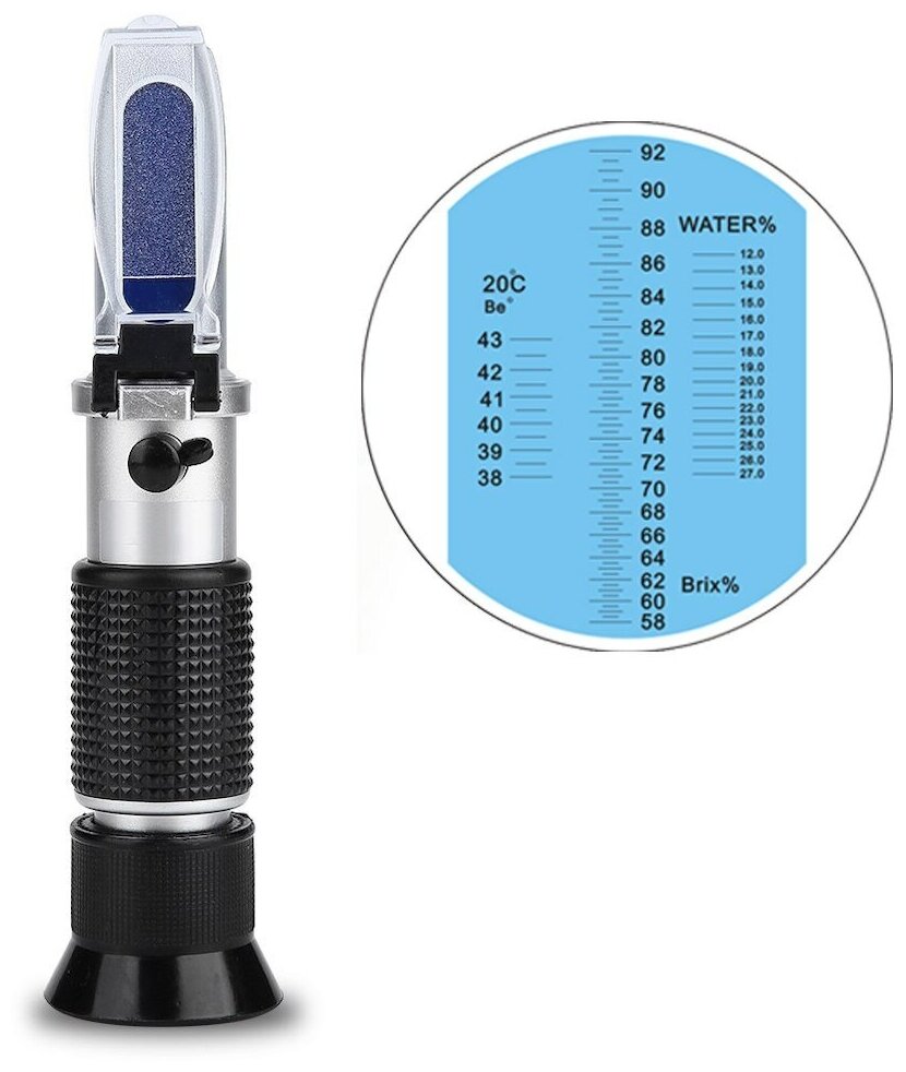 Рефрактометр для измерения сахара 58-90% Brix, влажности и плотности