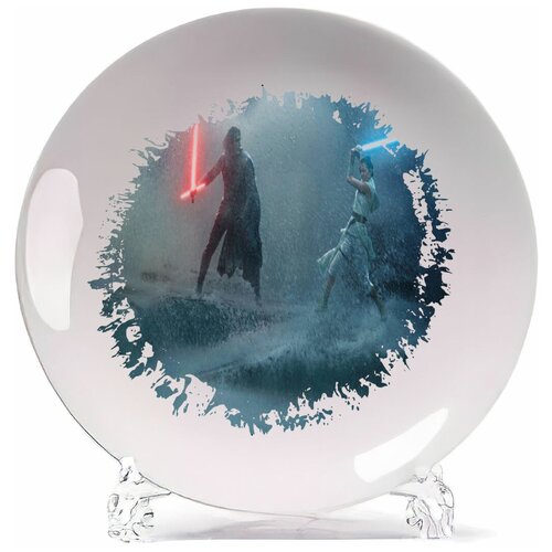 фото Тарелка coolpodarok звездные войны кайло рэн vs рей скайуокер