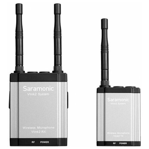 Радиосистема Saramonic Vlink2 Kit1 RX+TX беспроводная система saramonic blink100 b1 tx rx 2 4гц приемник передатчик разъем 3 5мм