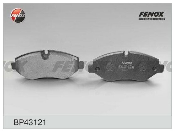 Fenox колодки тормозные дисковые mercedes-benz sprinter 06-, viano 03-, vito 03-, vw crafter 30-35,30-50 06- bp43121