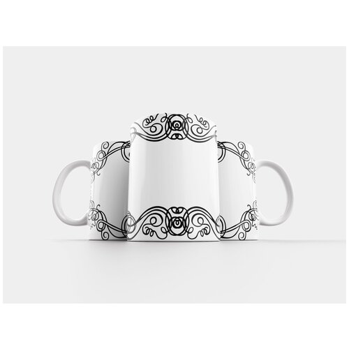 фото Кружка "рамка, декоративный, усики" 320 мл lotsprints