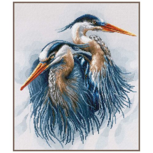 PN-0185890 Набор для вышивки крестом Lanarte, 36х43, аида 14, Great blue herons