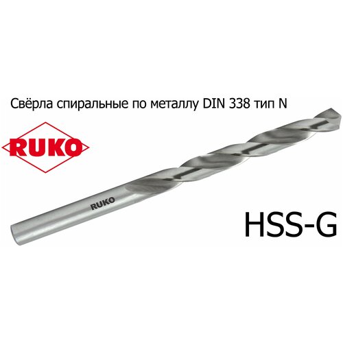 Сверло по металлу 3,5х70/39мм DIN 338 тип N HSS-G 214 035 RUKO