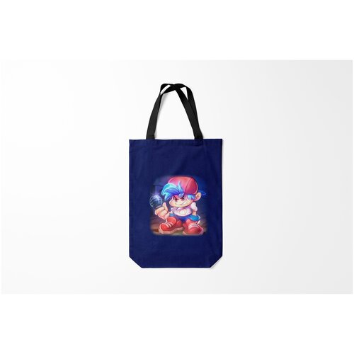 фото Сумка-шоппер / 31х42 см / геймерам / friday night funkin бойфренд burnettie