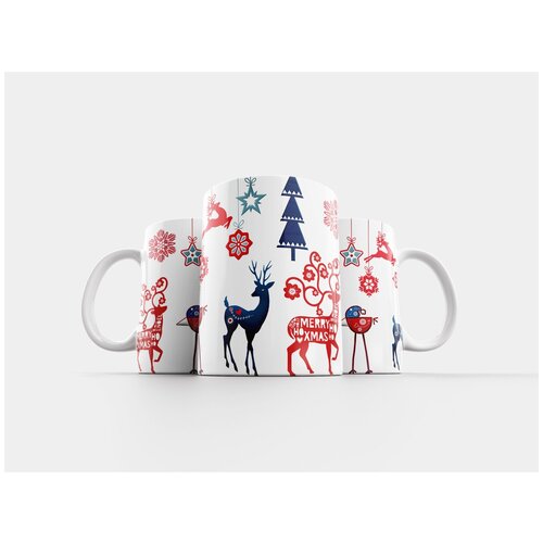 фото Кружка "северное рождество, скандинавской рождество, скандинавской" 320 мл lotsprints