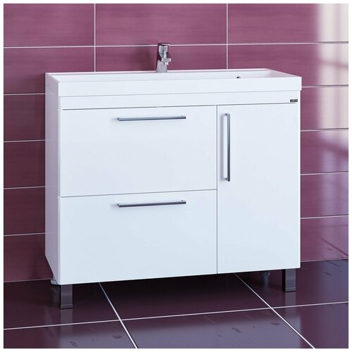 фото Тумба с раковиной санта вегас 100