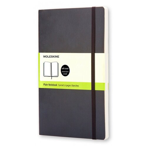 Блокнот Moleskine CLASSIC SOFT QP613 Pocket, 90x140 мм, 192 страницы, нелинованный, мягкая обложка, черный