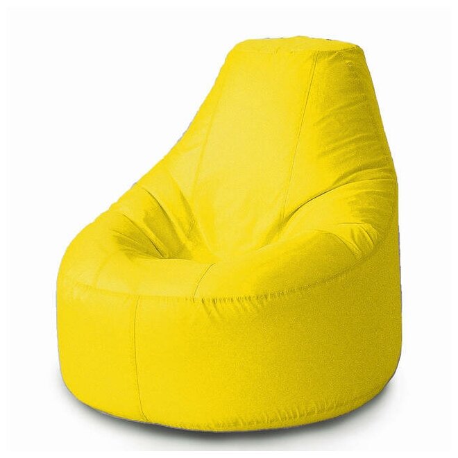 MyPuff кресло-пуф Люкс, размер XXХХL-Комфорт, оксфорд, желтый - фотография № 1