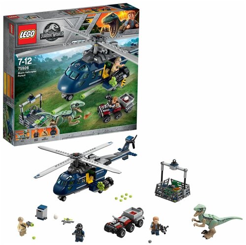 Конструктор LEGO Jurassic World 75928 Погоня за Блю на вертолёте, 397 дет.