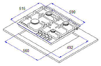 Газовая панель Weissgauff HGG 640 BEB - фотография № 6