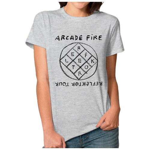фото Футболка design heroes arcade fire - reflektor tour женская черная xl