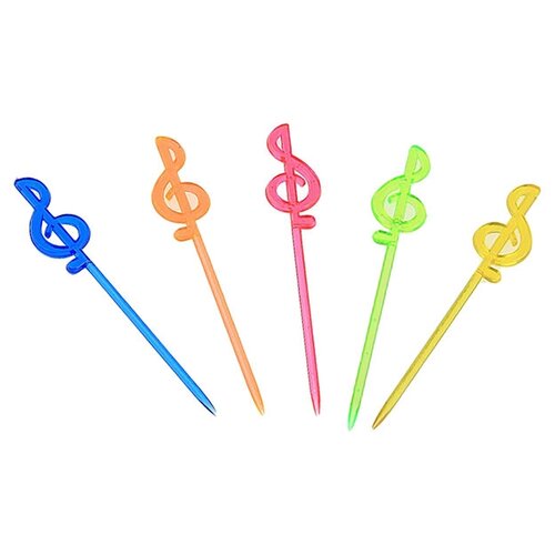 фото Страна карнавалия шпажки для канапе «нота», набор 24 шт.