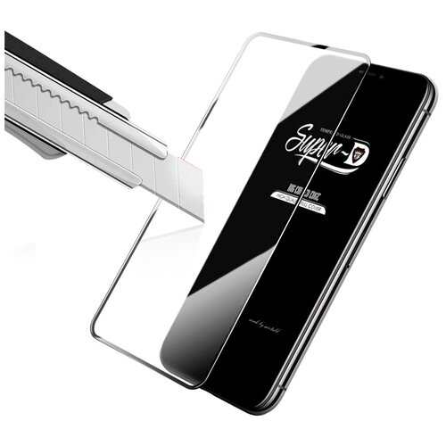 Защитное стекло eTrend Премиум-класса для Apple iPhone X / XS / 11 PRO с полным покрытием / 9H+ / Противоударное / Полное олеофобное покрытие