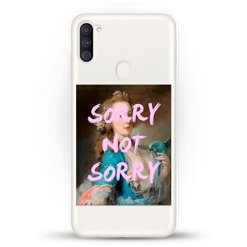 фото Силиконовый чехол sorry на samsung galaxy a11 andy & paul