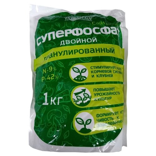 Удобрение Фермерское хозяйство Ивановское Суперфосфат двойной, 1 кг