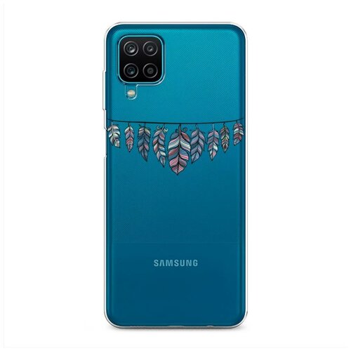 фото Силиконовый чехол "гирлянда из перьев 1" на samsung galaxy a12 / самсунг галакси а12 case place