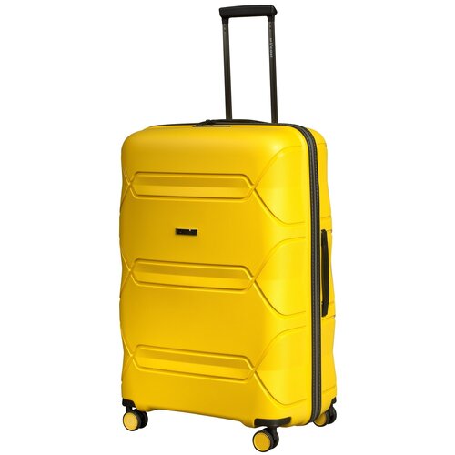 Чемодан L'case Miami Ch0727, 78 л, размер M, желтый чемодан l case 78 л размер m желтый