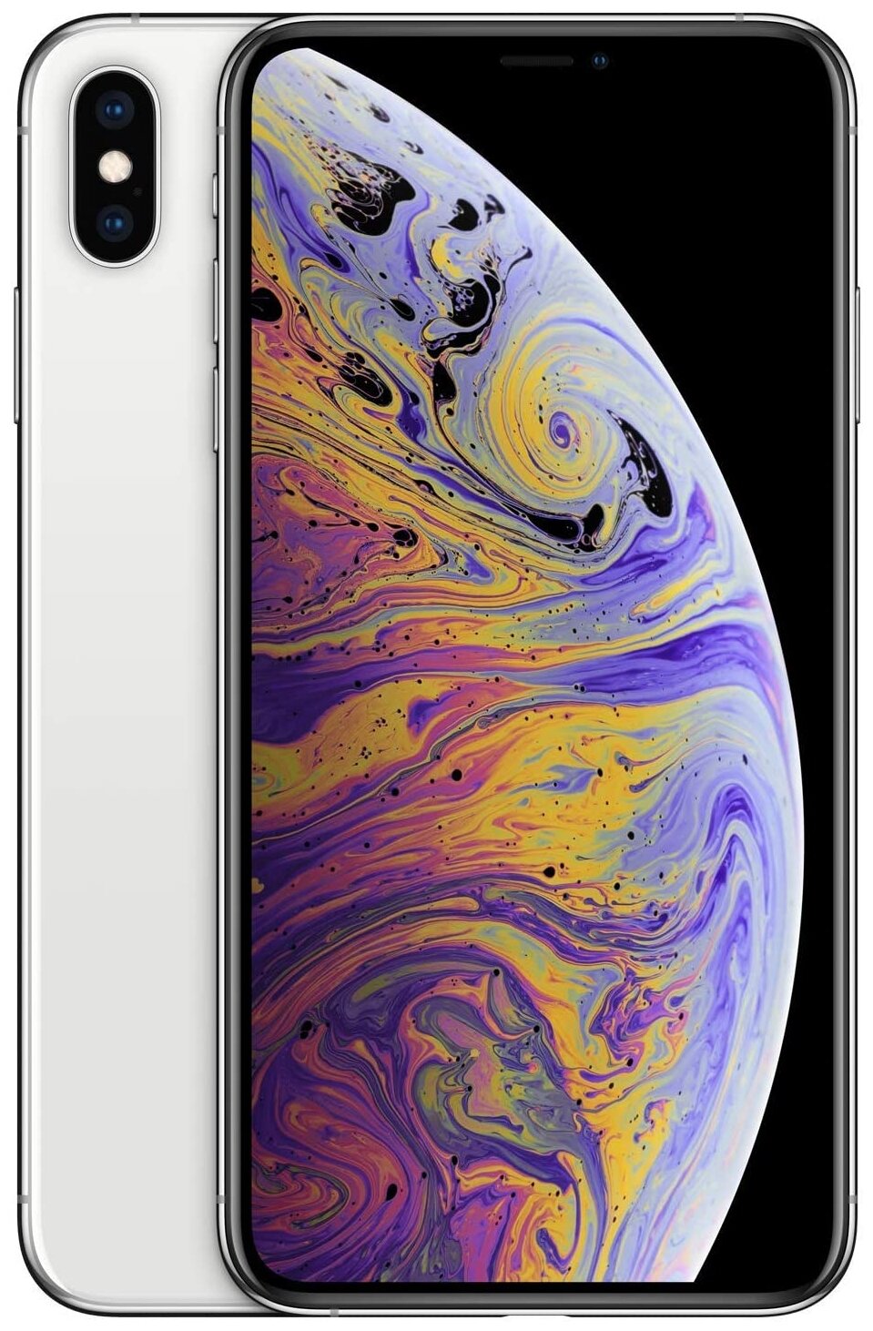 Смартфон Apple iPhone Xs Max 256 ГБ, nano SIM+eSIM, серебристый