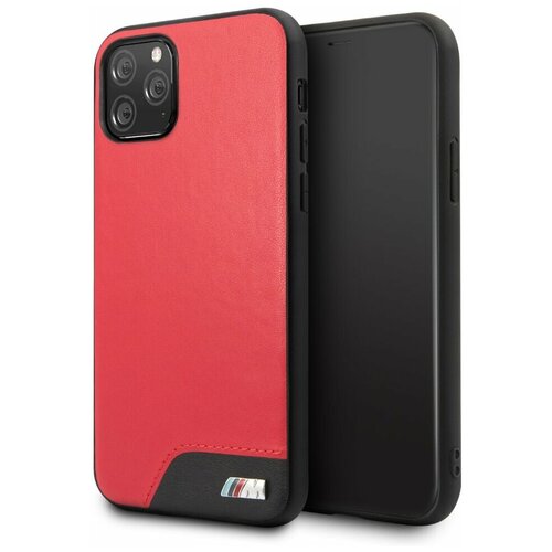 фото Чехол cg mobile bmw m-collection smooth pu hard для iphone 11 pro, цвет красный (bmhcn58mholre)