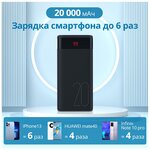 Power bank Внешний аккумулятор на 20000 мАч со светодиодный ным дисплеем - изображение