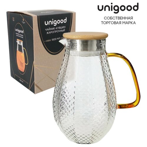 Кувшин 1.5л Unigood стеклянный hm-pc41