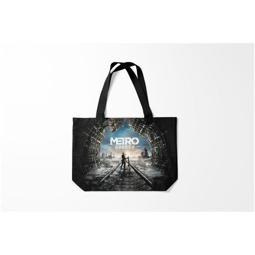 фото Сумка-шоппер / 46х35 см / геймерам / metro exodus burnettie