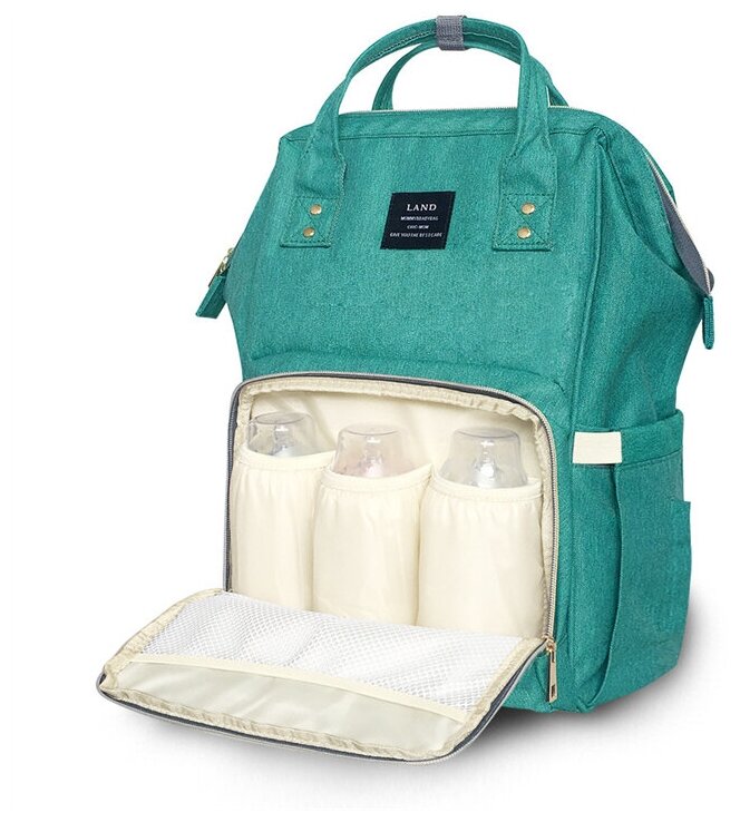 Сумка-рюкзак для мам (темно-зеленый)