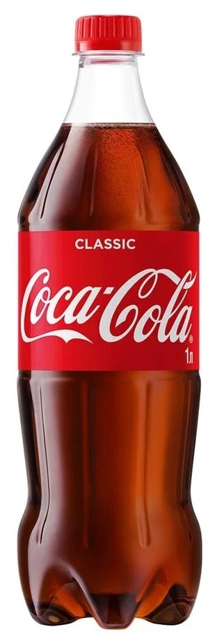 Газированный напиток Coca-Cola Classic, 1 л, 6 шт.