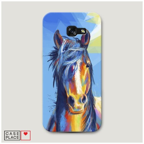 фото Чехол пластиковый samsung galaxy a5 2017 лошадь арт 3 case place