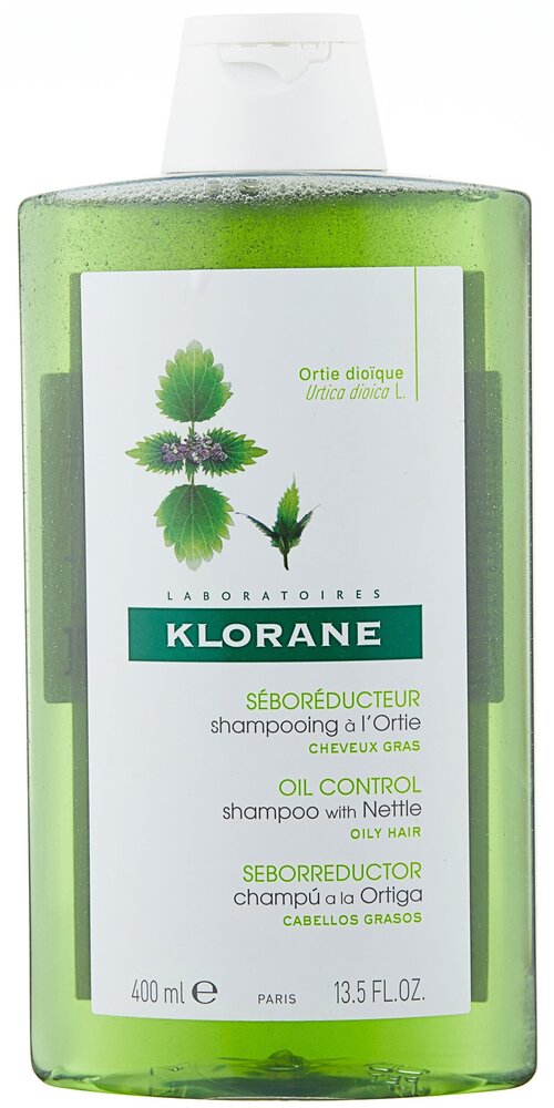 Klorane шампунь Oil Control Shampoo with nettle, 400 мл