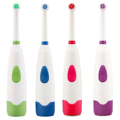 Щетка зубная МО-1613 Electric Toothbrush на батарейках+2 насадки, подставка