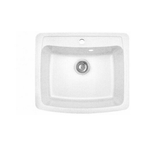 Врезная кухонная мойка 52 см, GRANMILL 024 белая
