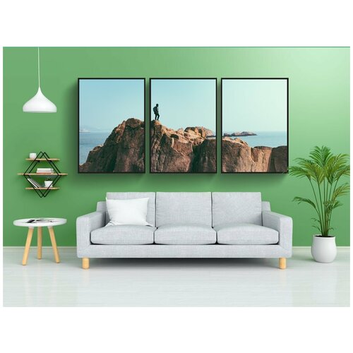 фото Набор модулных постеров для интерьера "море, океан, вода" 60x90 см. в тубусе, без рамки lotsprints