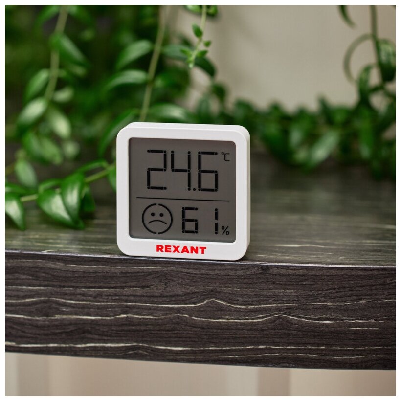 Метеостанция домашняя погодная комнатная REXANT термометр датчик влажности