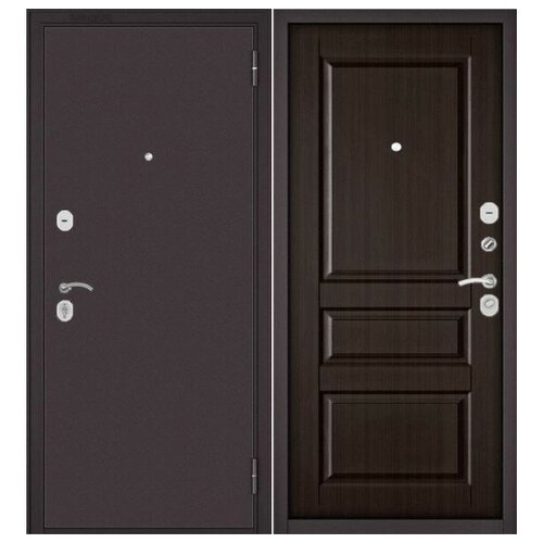 Дверь входная металлическая ECO-70 Ларче шоколад ЕD-2