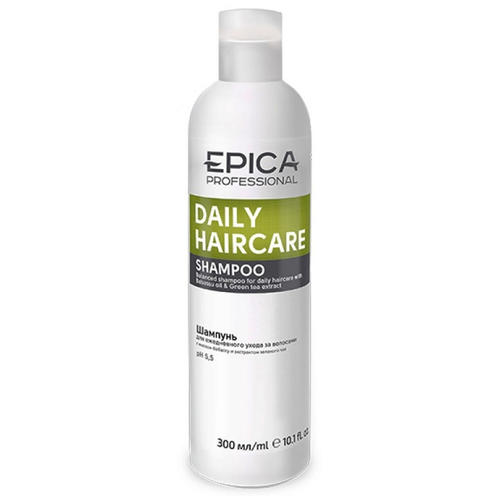 EPICA Professional Daily Haircare Шампунь д/ежедневного ухода с маслом бабассу и экстрактом зеленого чая, 300 мл. шампунь для ежедневного ухода daily haircare 300 мл