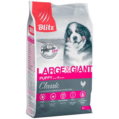 Blitz Puppy Large&Giant сухой корм для щенков крупных и гигантских пород 2 кг