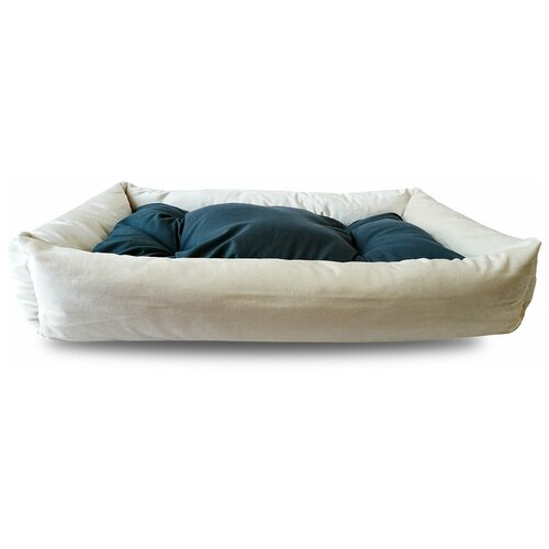 Лежанка Frais с бортами и подушкой для кошек и собак Frais 45*60 см, экрю