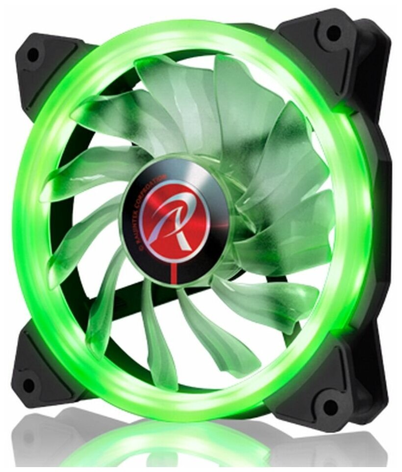 Вентилятор Raijintek IRIS 12 GREEN 0R400042(Singel LED fan, 1pcs/pack)