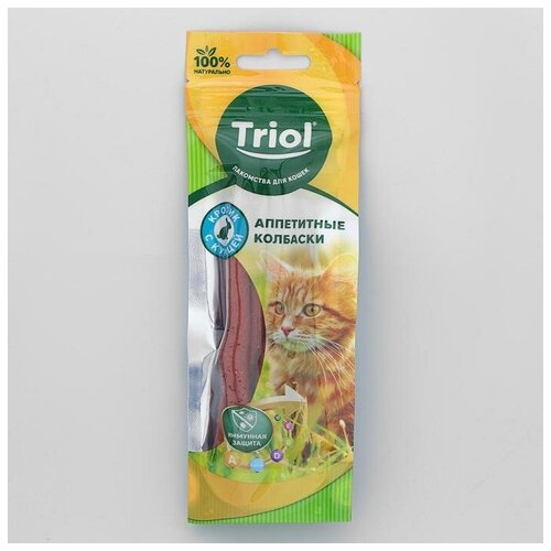 Аппетитные колбаски Triol из кролика с курицей для кошек, 40 г